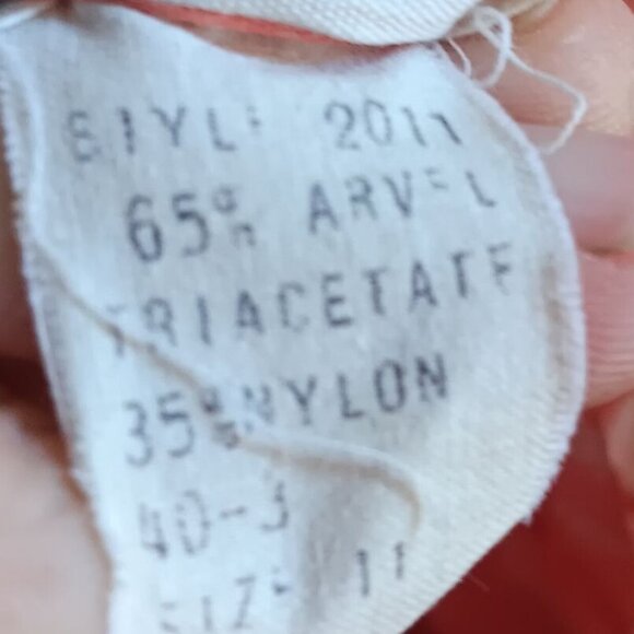 Women's 11 Vintage 1970's Disco Blouse Top JC Penney Shirt Nautical Acetate Pink - Picture 9 of 10